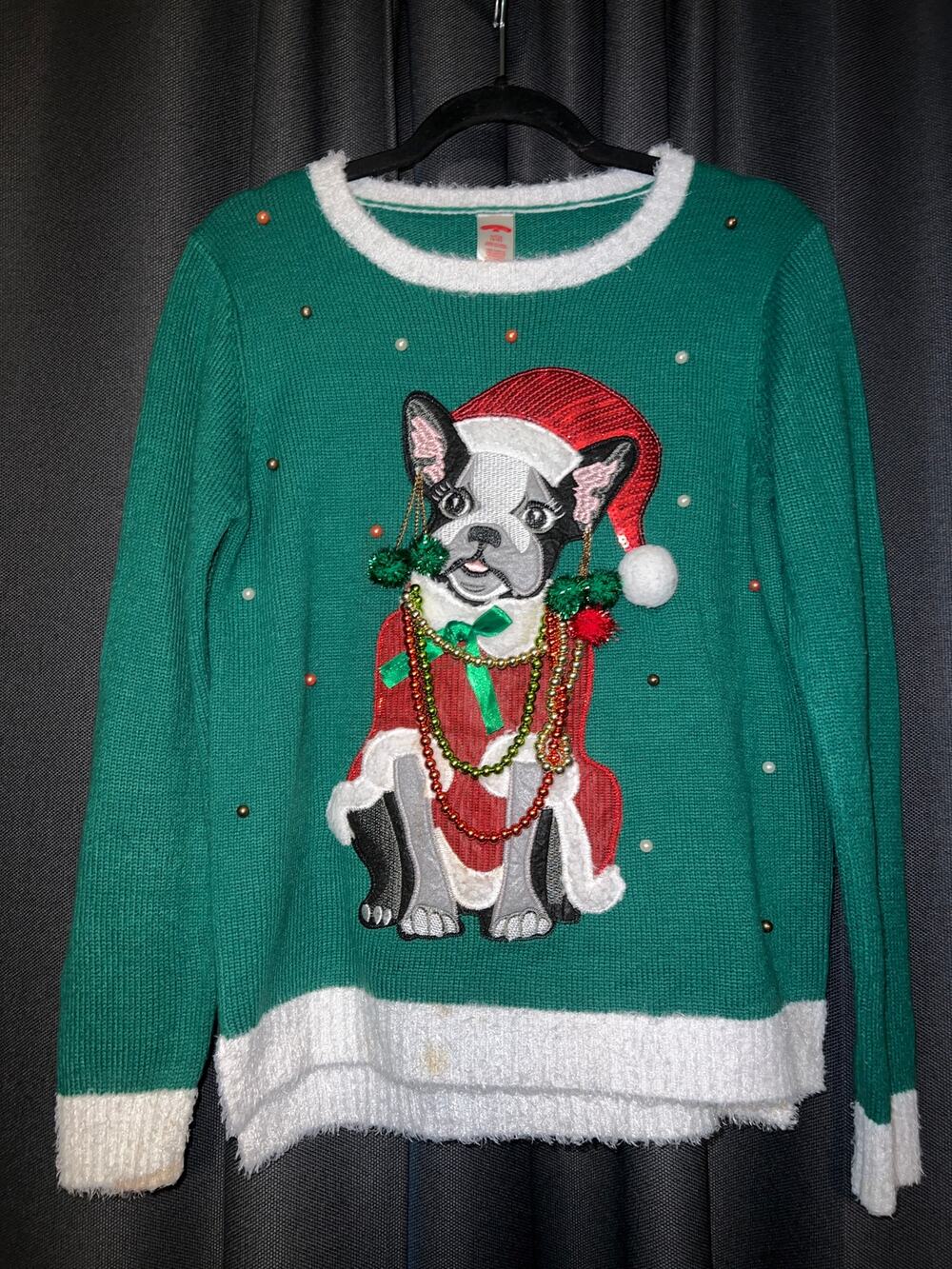 Ugly Christmas Sweater Xmas Size Small Dog